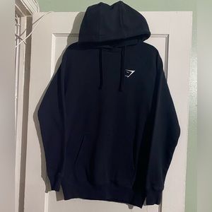 Gymshark Hoodie Black/White - SZ Small